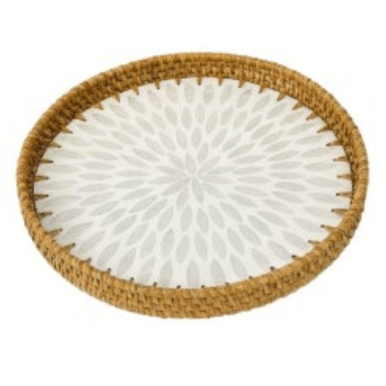 Bandeja _ Madreperola _Redonda_ 34X3cm _Bono_ Home Bandeja _ Madreperola _Redonda_ 34X3cm _Bono_ Home